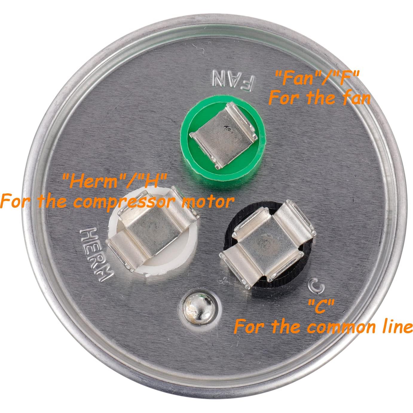 Capacitor CBB65B HUAREW 80+7.5 uF 370V/450V para Motor AC