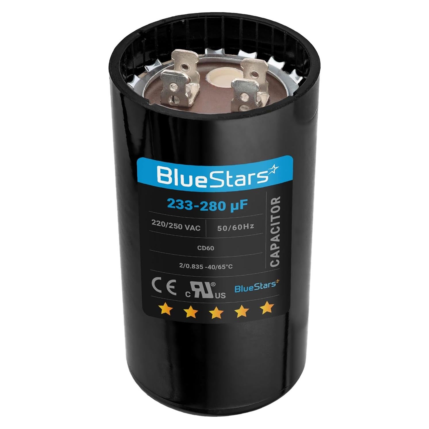 Capacitor de Arranque Redondo 233-280 uF 220-250V BlueStars