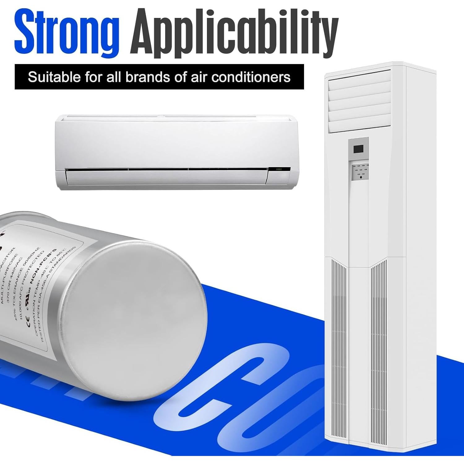 Capacitor de AC 40+5 uF CBB65 370/440V FIERRE SHANG