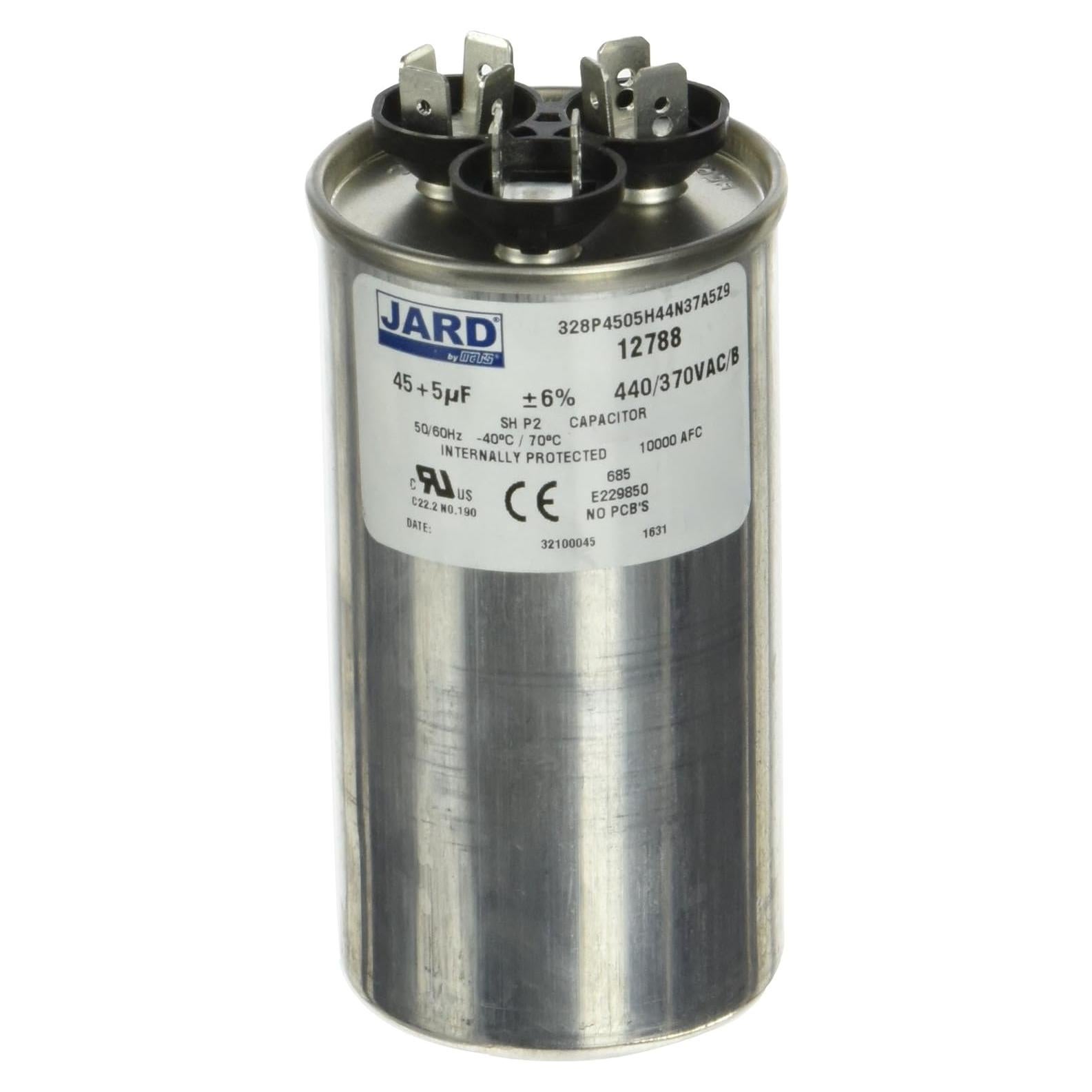 Capacitor Motor Dual MARS 12788 45/5 MFD 440V Redondo