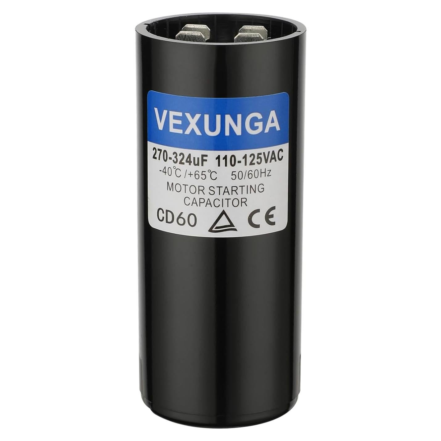 Capacitor de Arranque VEXUNGA CD60 270-324 uF 110-125V