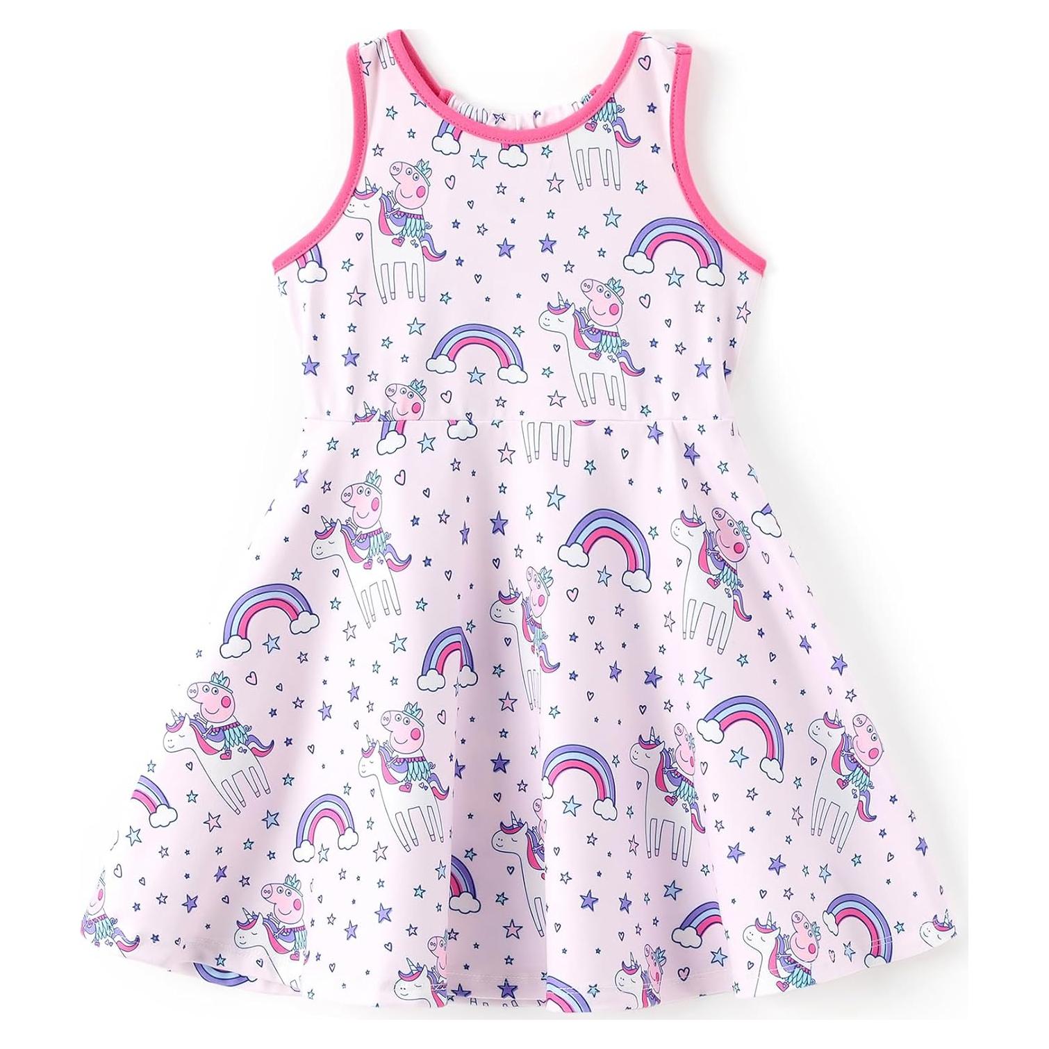 Vestido sin mangas Peppa Pig para niñas 5-6 años rosa
