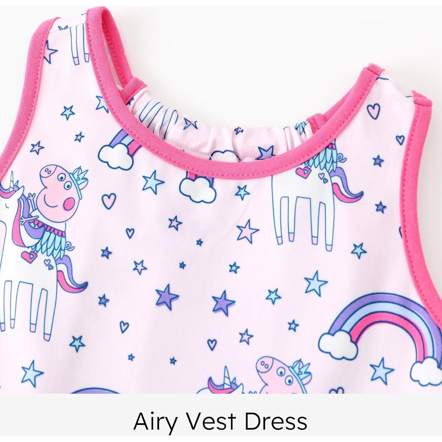 Vestido sin mangas Peppa Pig para niñas 5-6 años rosa