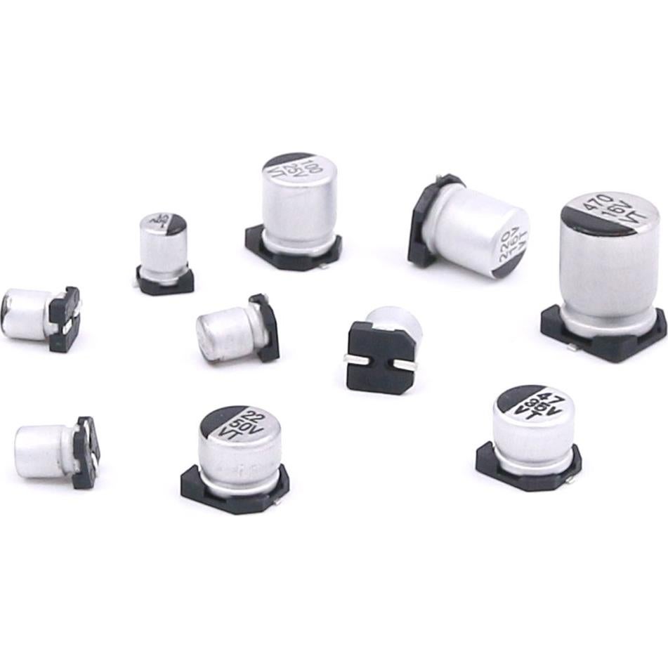 Kit de 165 Capacitores Electrolíticos SMD Hilitchi 0.47uF-470uF