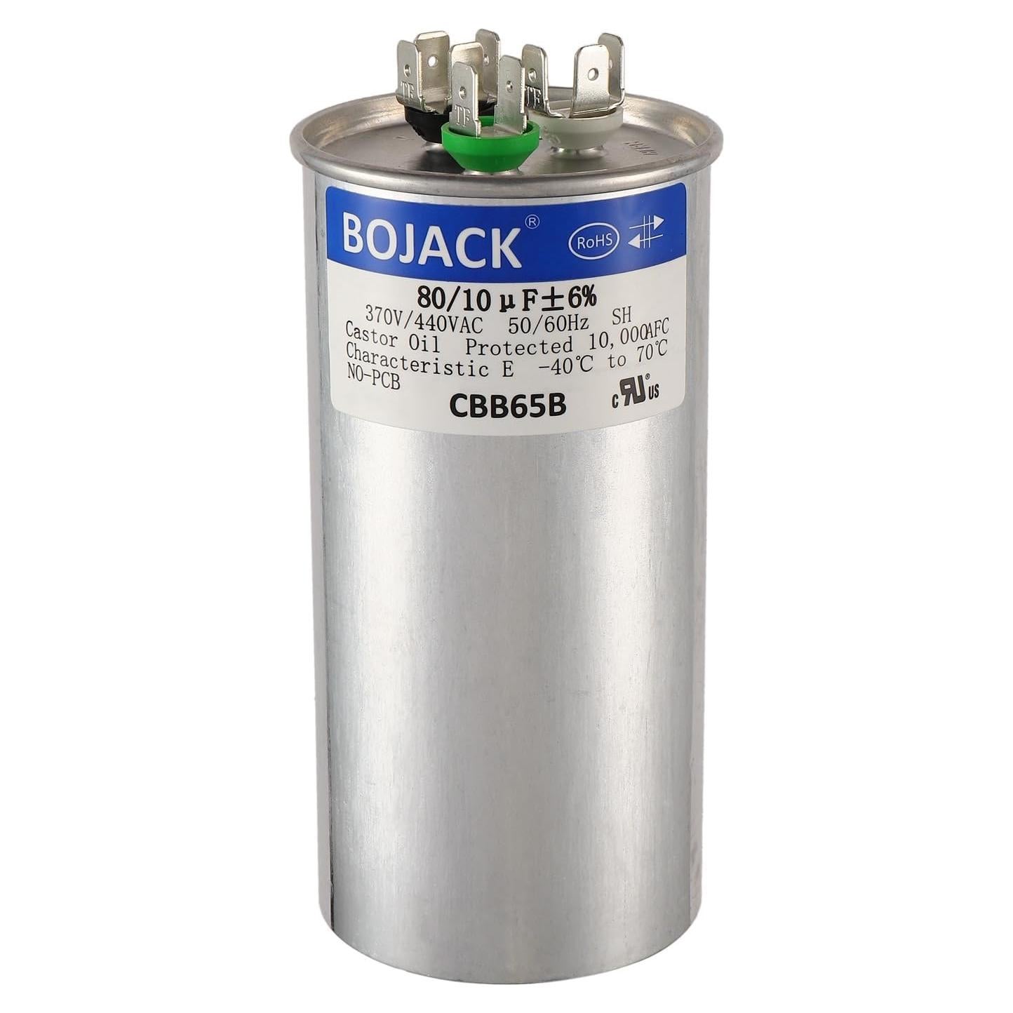 Capacitor de Arranque Dual BOJACK CBB65B 80+10uF 370V/440V