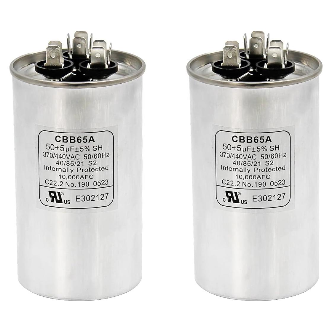 Capacitor de Arranque Doble 50+5uF Redparts CBB65 370/440V