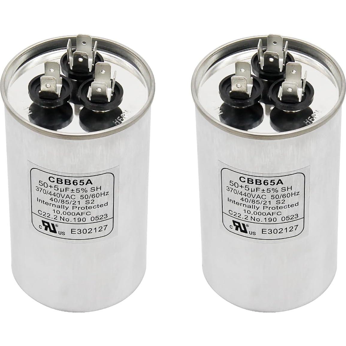Capacitor de Arranque Doble 50+5uF Redparts CBB65 370/440V
