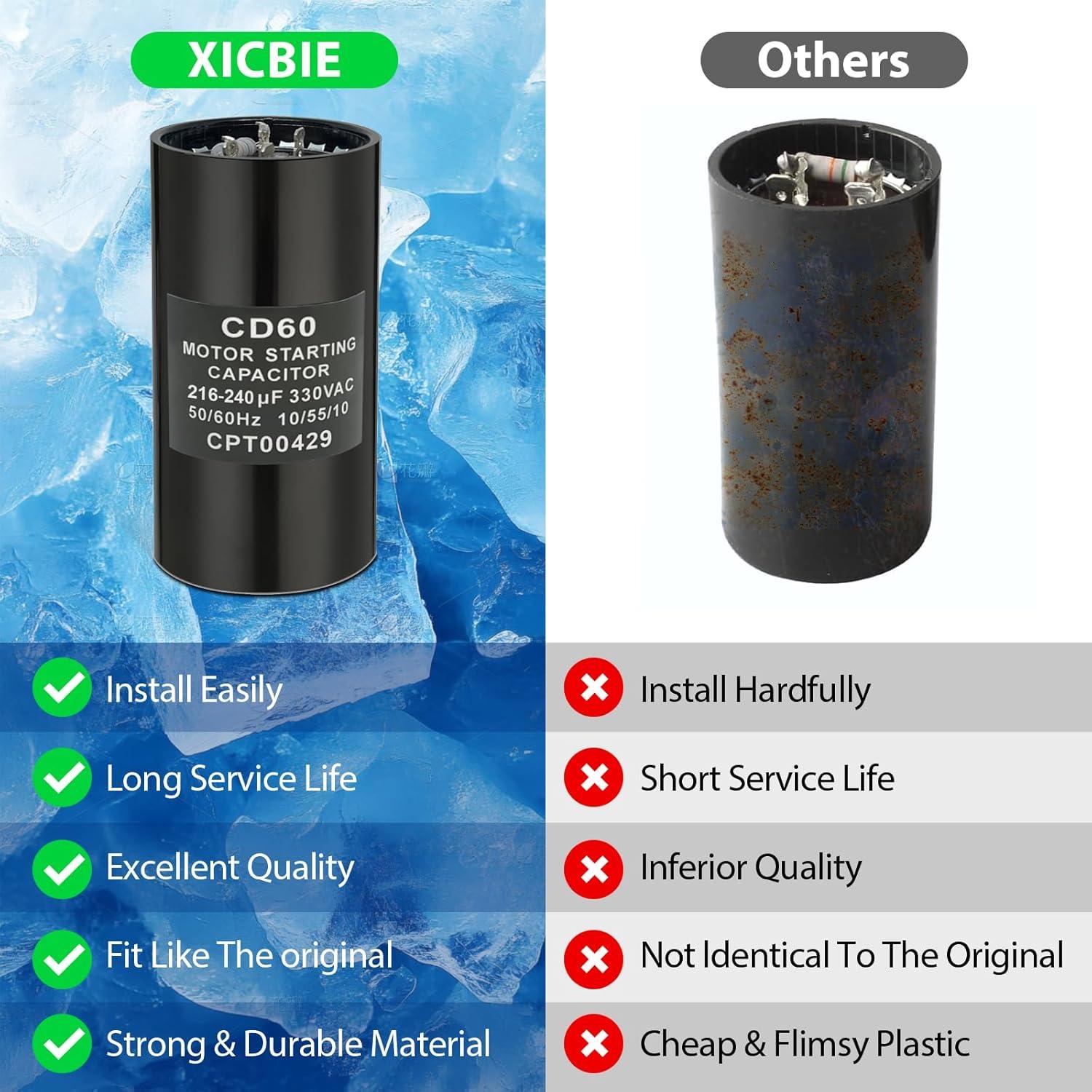 Condensador de arranque Xicbie CPT1881 216-240uF 330VAC