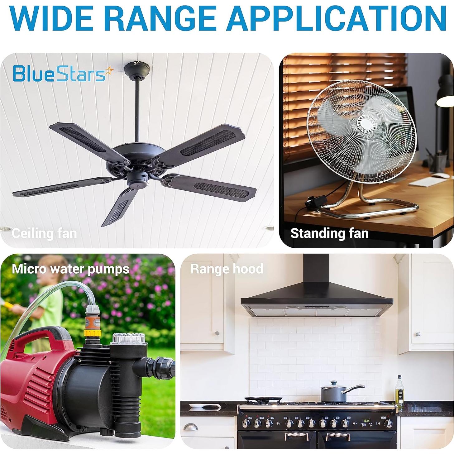 Capacitor de Ventilador de Techo BlueStars CBB61 5uF 250V 2 Hilos