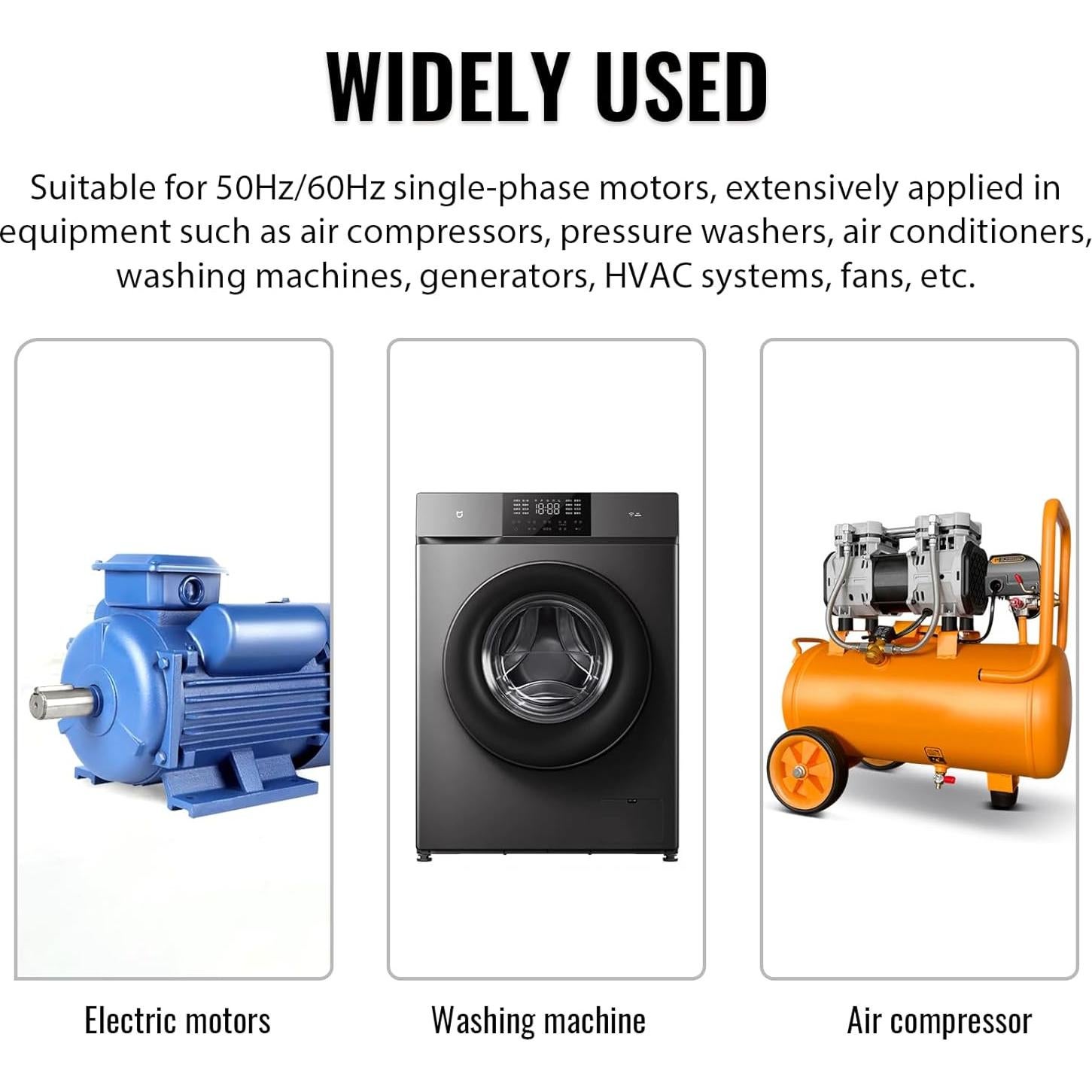 Condensador de Arranque ZOWZEA CD60 300uF 250V para Motor Eléctrico