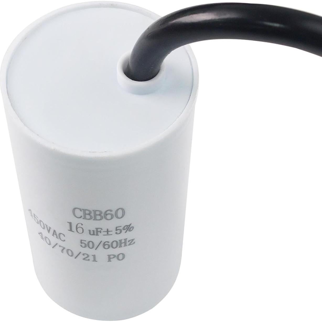 Capacitor CBB60 16uF 450V para AC y Motores - Montaje Superficie