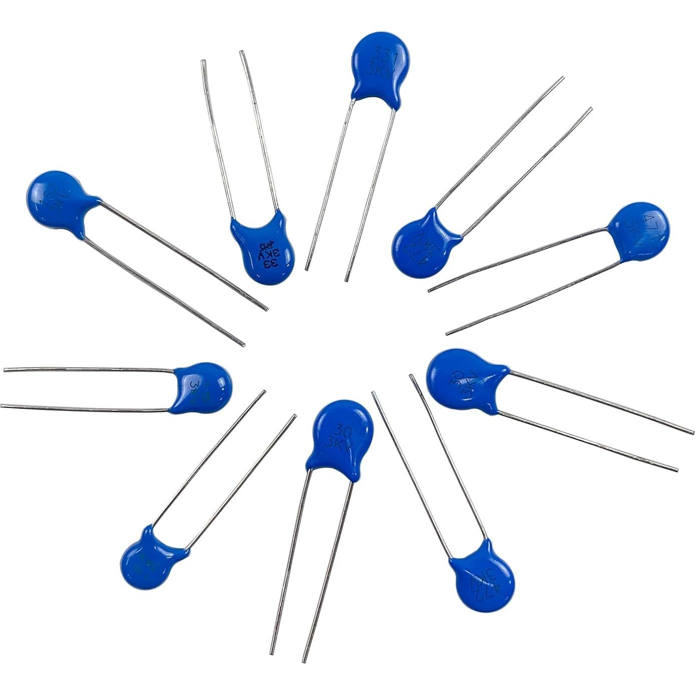 Kit Capacitores Cerámicos Alta Tensión 2KV 3KV 500 Piezas