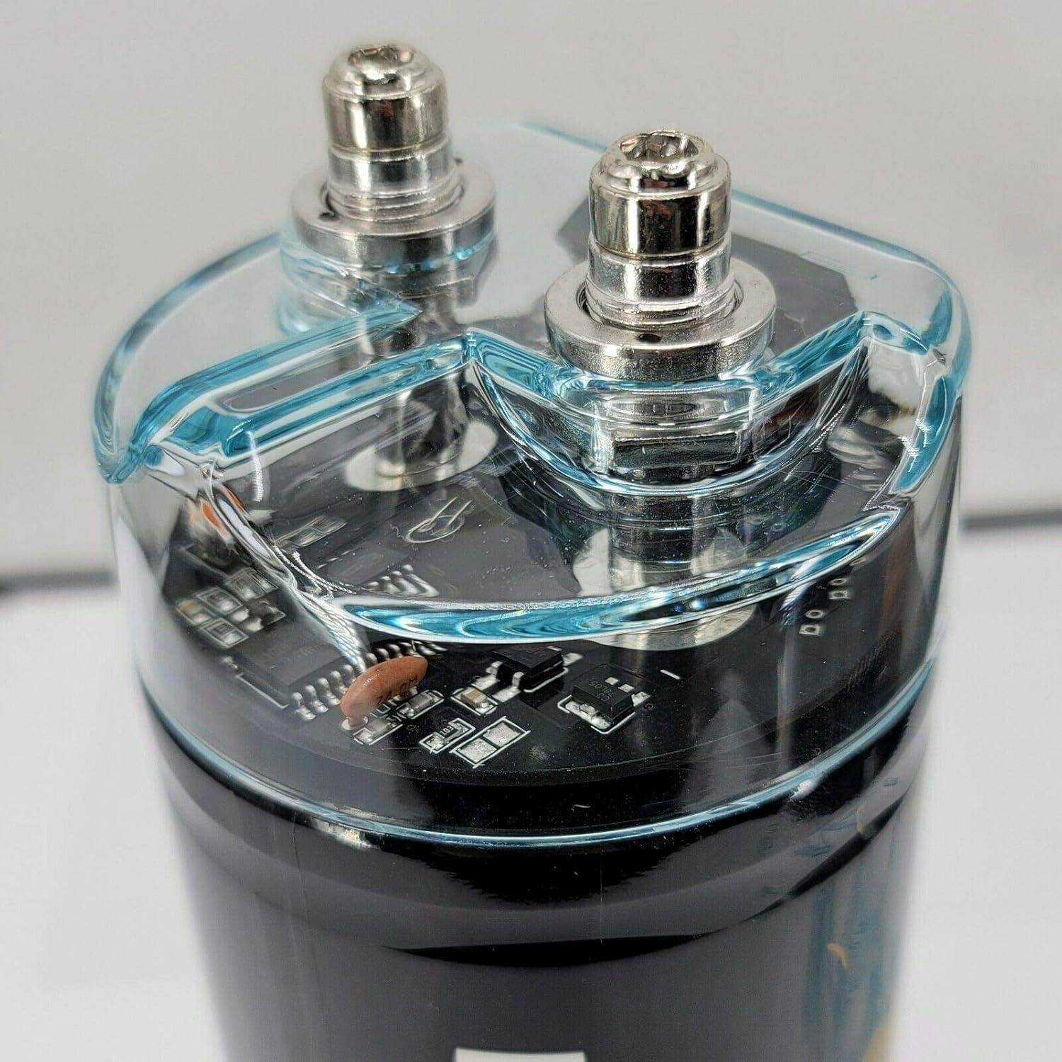 Capacitor Audiobank 3.5 Faradios 12V Pantalla Digital Roja