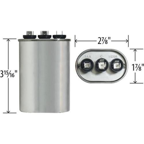 Capacitor Dual Run Genteq 35+5 uf 370V MFD Alta Calidad
