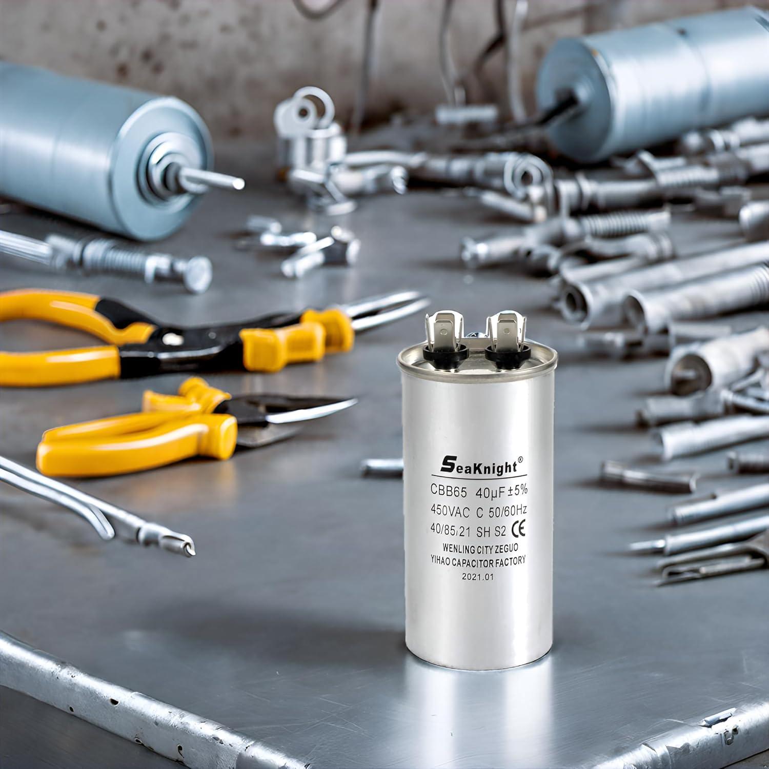 Capacitor de Aire Acondicionado CBB65 40+5uF 450V Dural