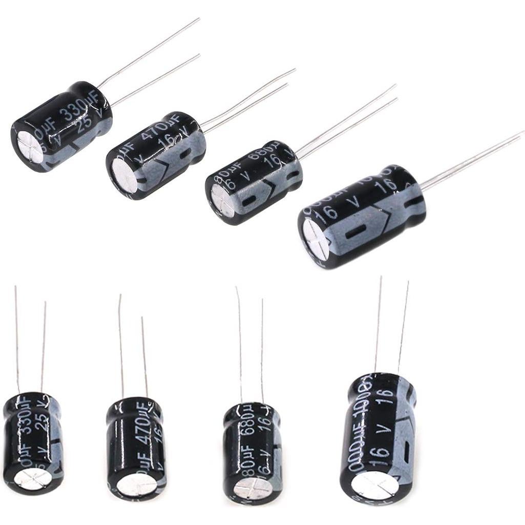 Kit de 240 Capacitores Electrolíticos Swpeet 0.1uF-1000uF