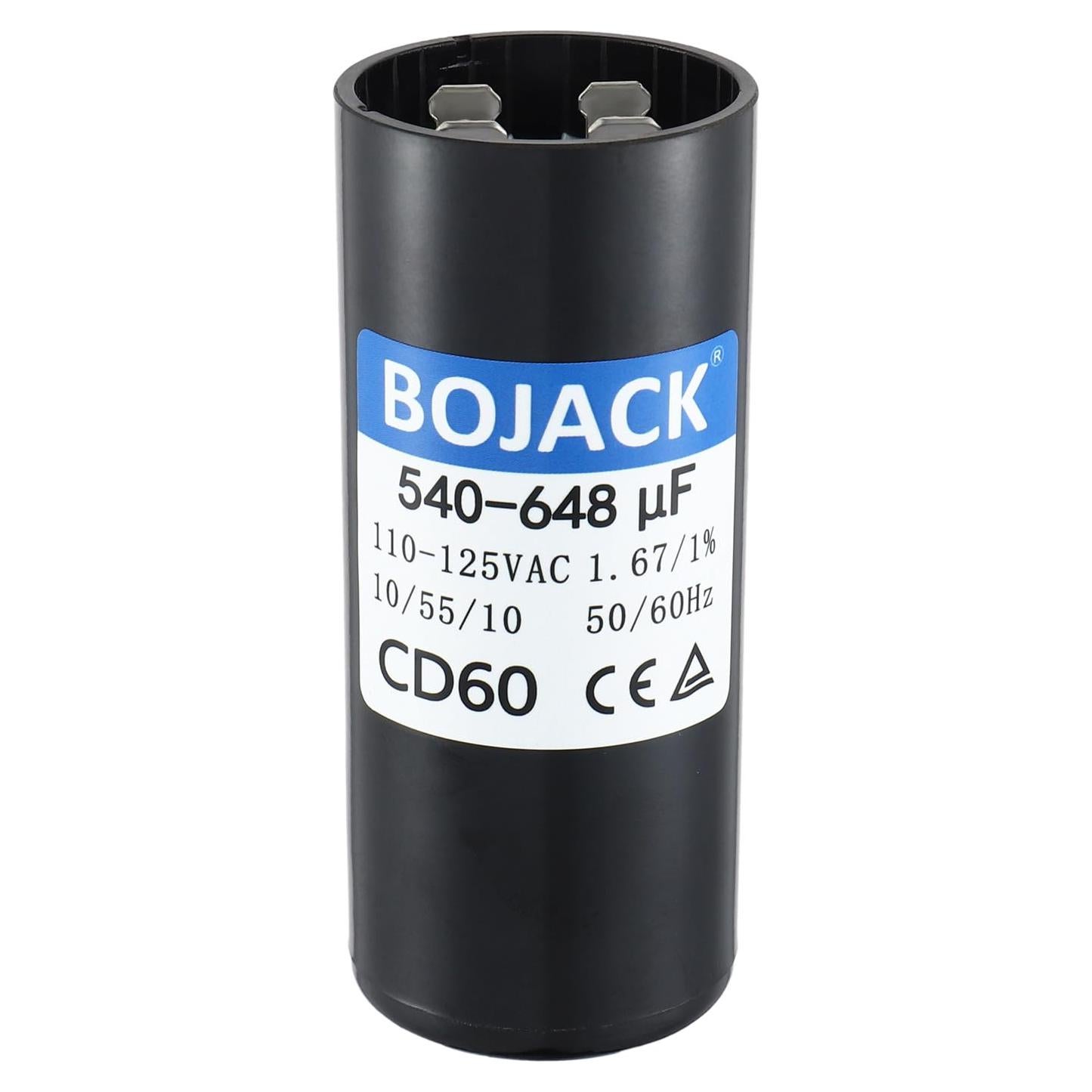 Capacitor de Arranque BOJACK CD60 540-648 uF 110-125 VAC