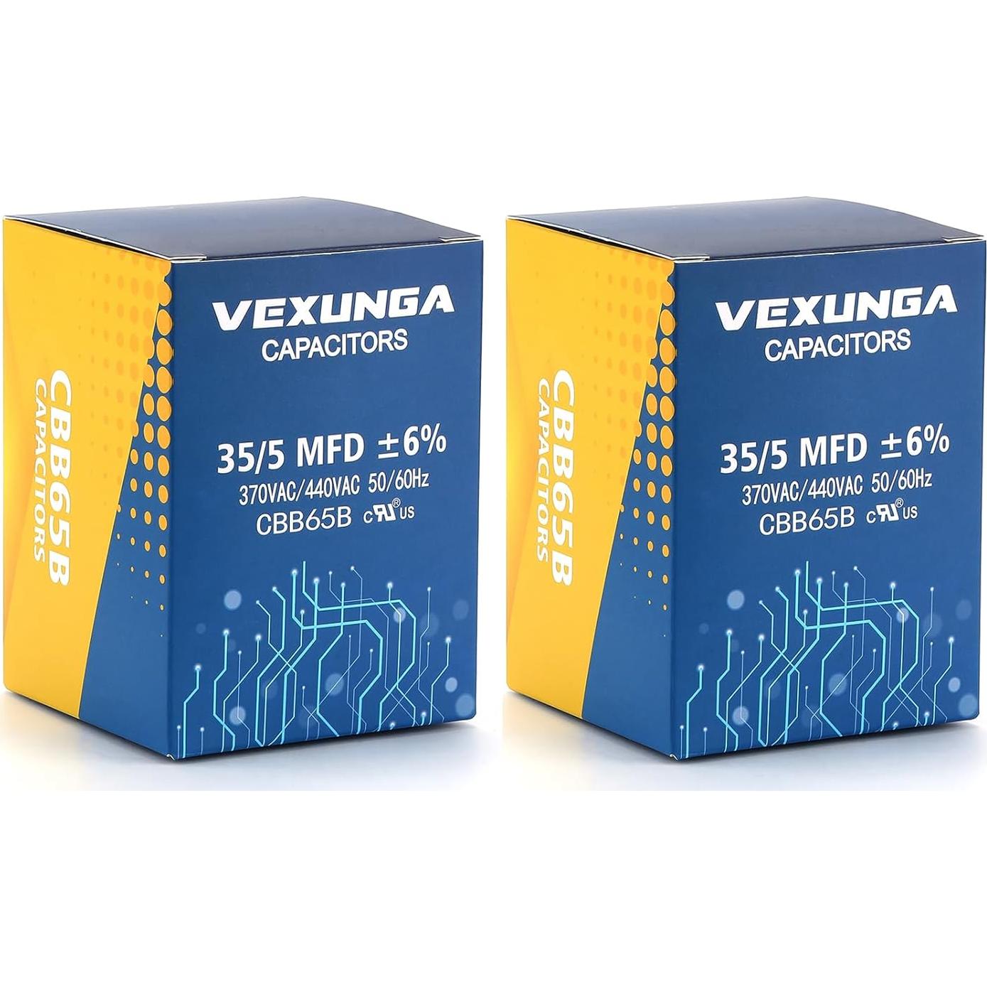 Capacitor de Arranque Doble VEXUNGA 35+5uF 370/440V CBB65