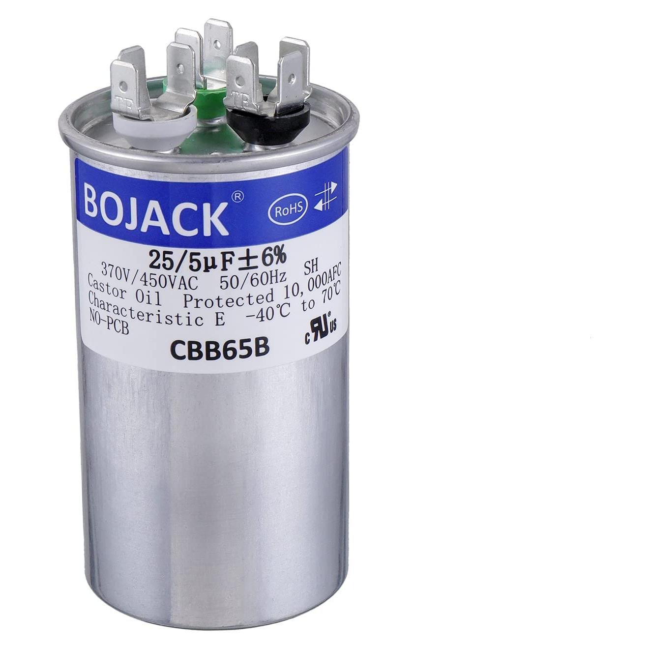 Capacitor de Arranque BOJACK CBB65 25+5uF 370/450V CA