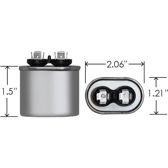 Capacitor Oval 5 uF 370 VAC JARD para Electrodomésticos
