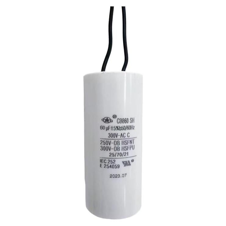 Capacitor YATAI CBB60 60uF 300V CA para Motor 2 Hilos