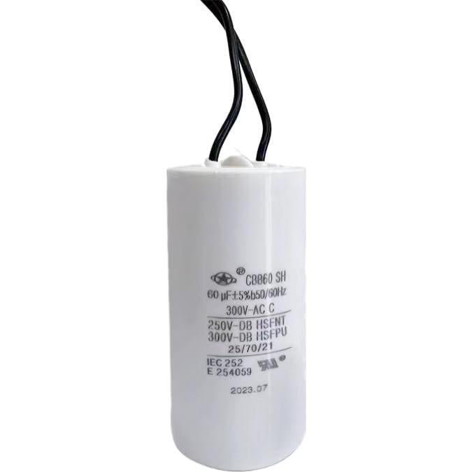 Capacitor YATAI CBB60 60uF 300V CA para Motor 2 Hilos