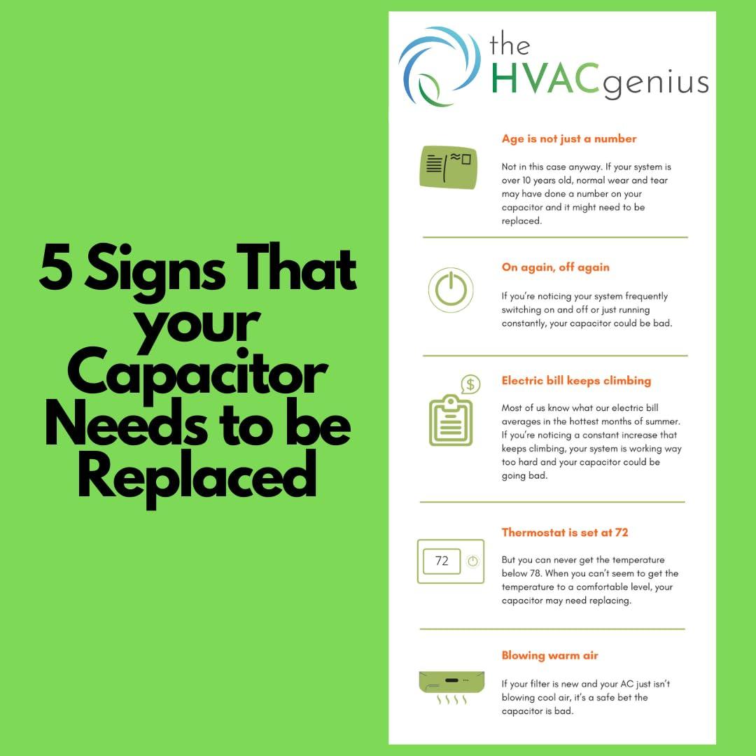 Capacitor Doble Arranque 45+5 uF HVAC Genius 370/440V