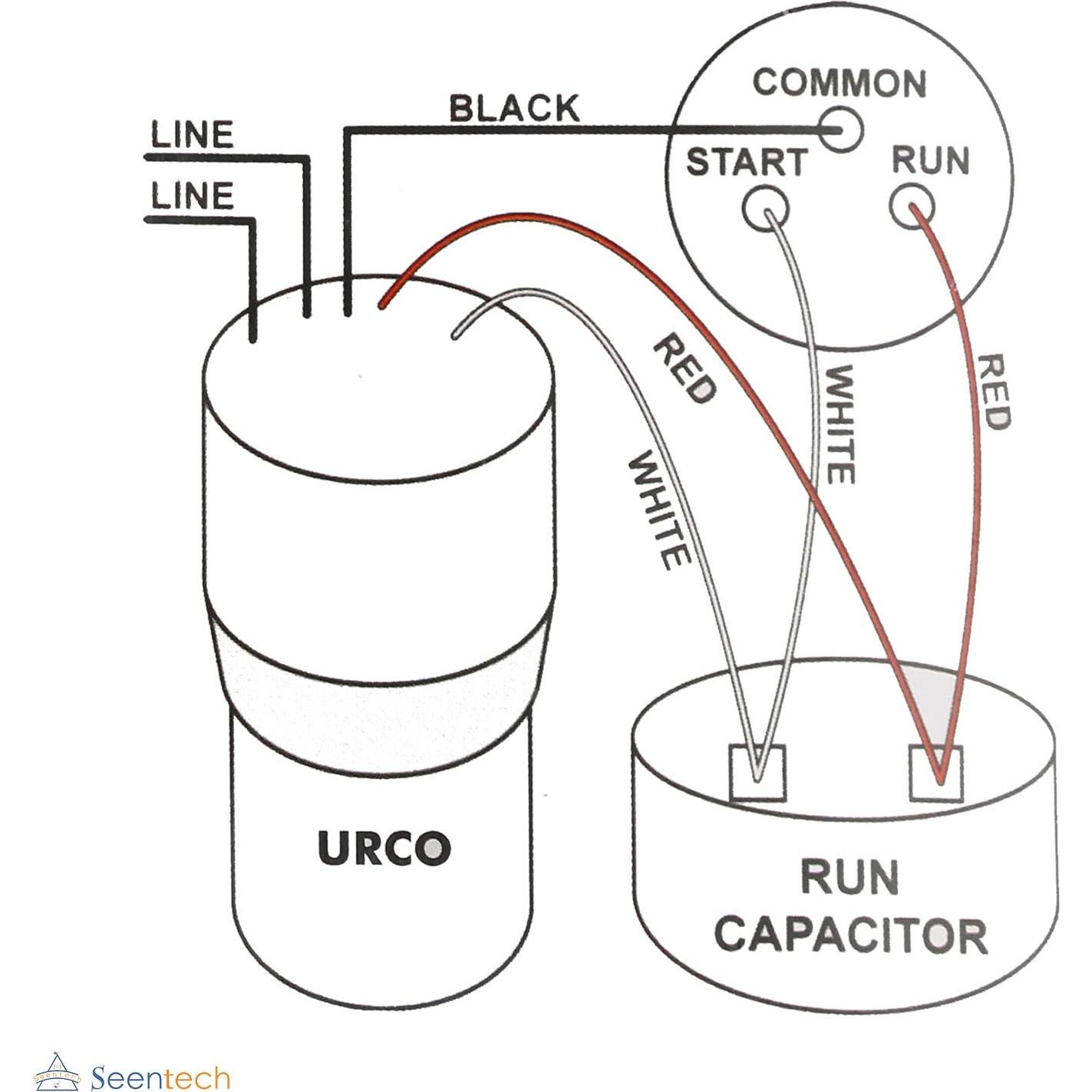 Capacitor de Arranque Duro 3en1 Seentech RCO410 - 115VAC