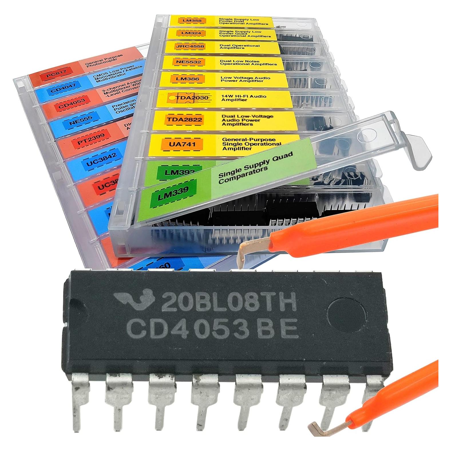 Kit de Circuitos Integrados 161 Piezas 20 Modelos con Alicate IC