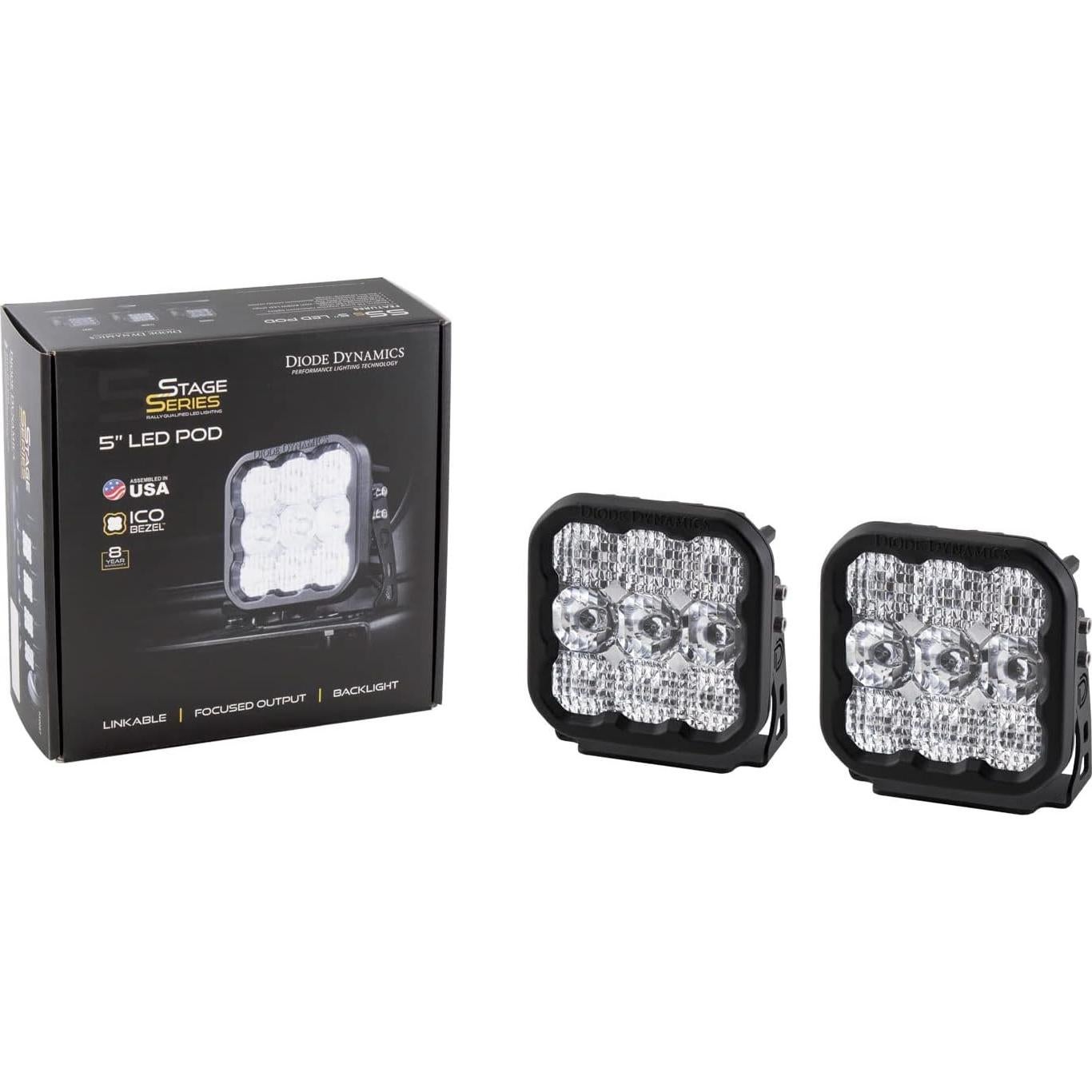 Pod LED Diode Dynamics SS5 Pro Blanco Frío 90W 22.86cm