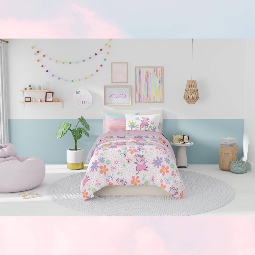 Juego de Ropa de Cama Peppa Pig Franco 5 Piezas Individual
