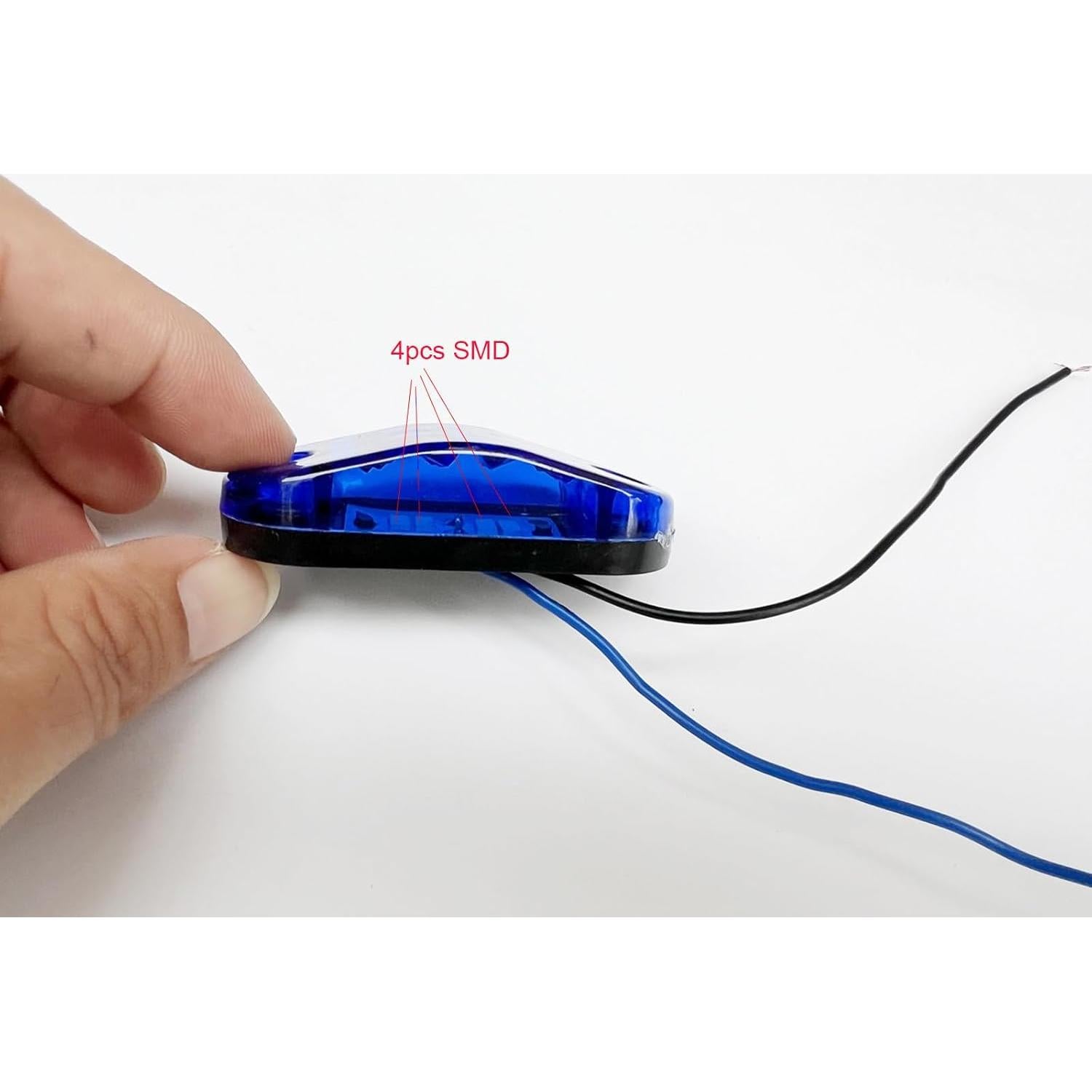 10 Luces LED de Marcador Lateral Atocayiso 2.5" Azul IP67