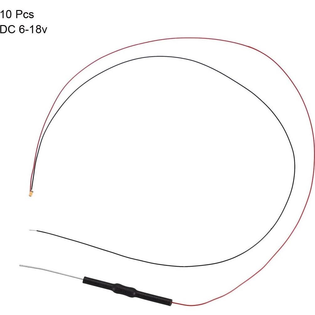 10 LEDs de montaje en superficie uxcell 0603 blanco cálido DC 6-18V