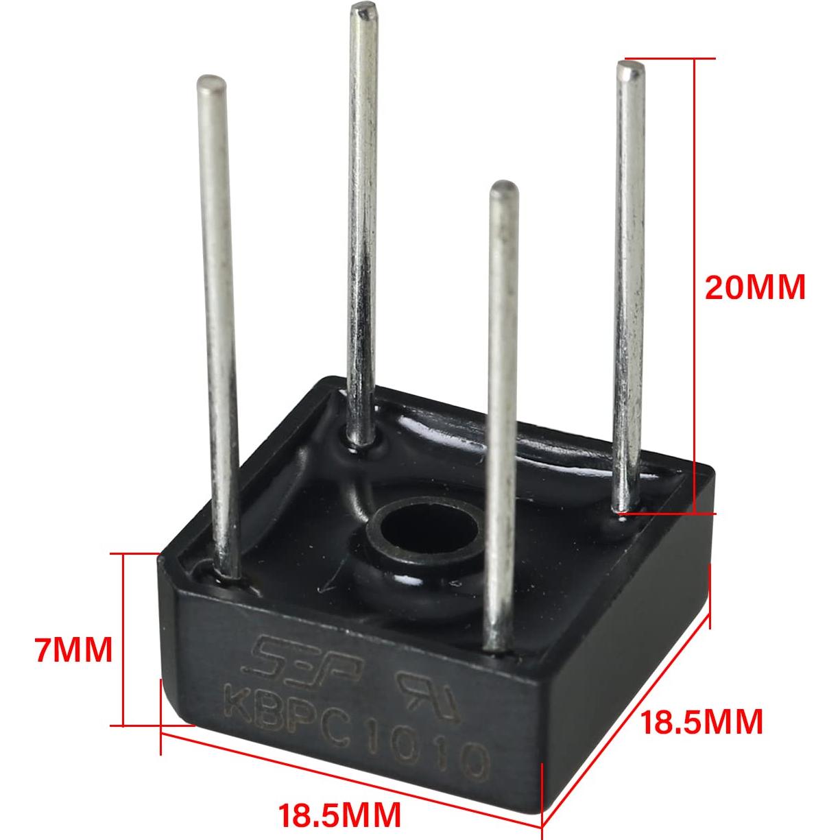 Diodo Rectificador de Puente FMHXG 10A 1000V 6PCS