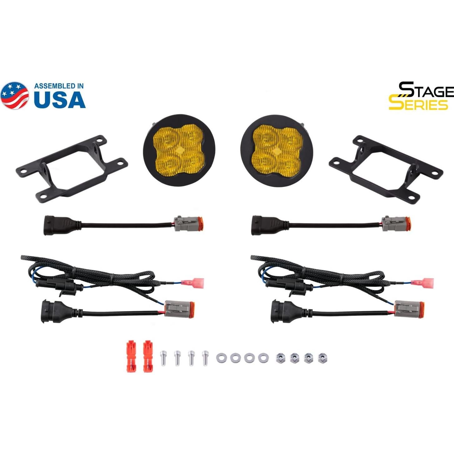 Kit de luces antiniebla Diode Dynamics 3" SAE/DOT para Ford/Subaru/Honda/Nissan