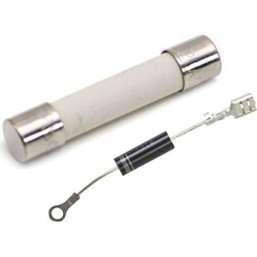 WB27X1160 WB27X10388 Microwave High Voltage Diode and Microwave Fuse Set, Replaces for GE Hotpoint Microwave High Voltage Diode and Microwave Fuse Set (V10-20A) (2 Pack), Silver