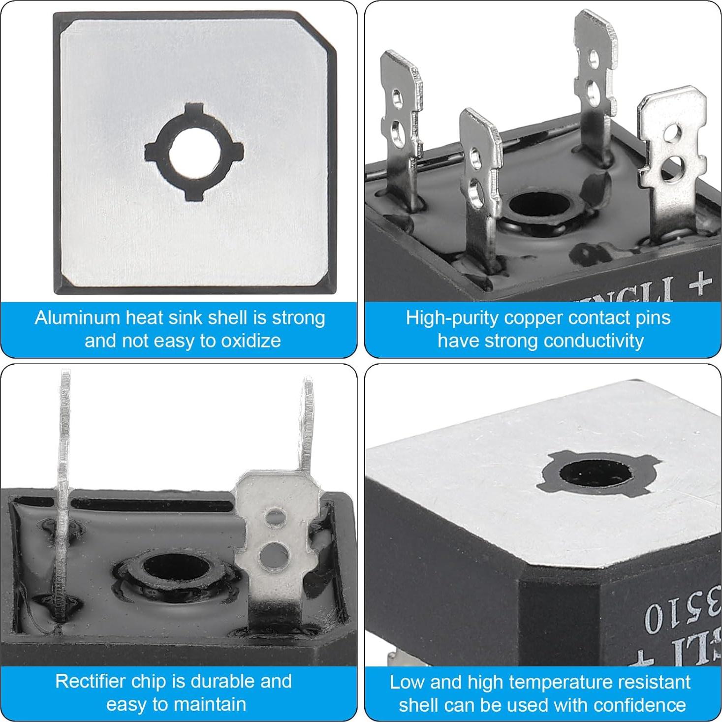 Diodo Rectificador PATIKIL 50A 1000V 6 Pcs Silicio