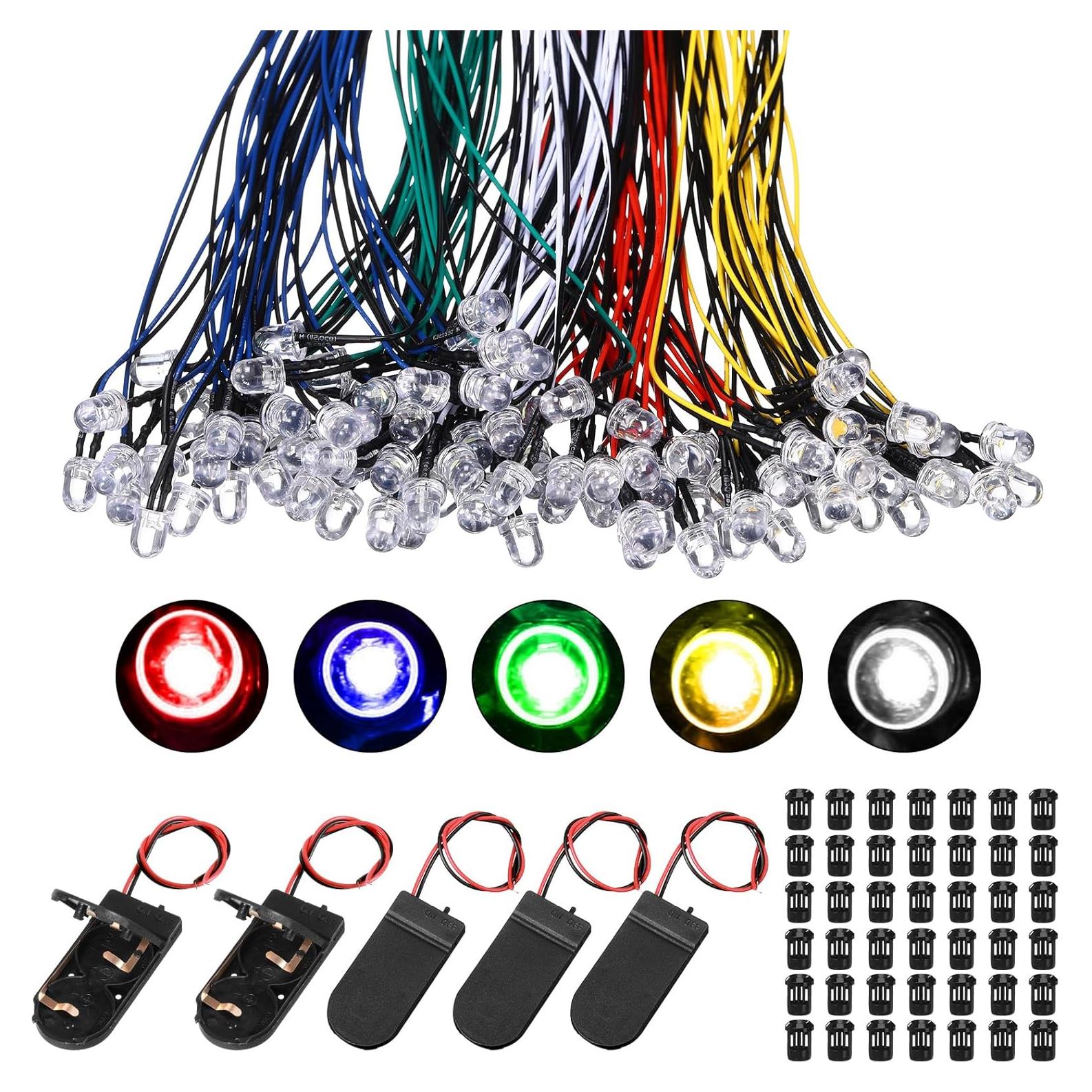 Kit de Luces LED Riakrum 220 Pcs 12V Multicolor 3 mm