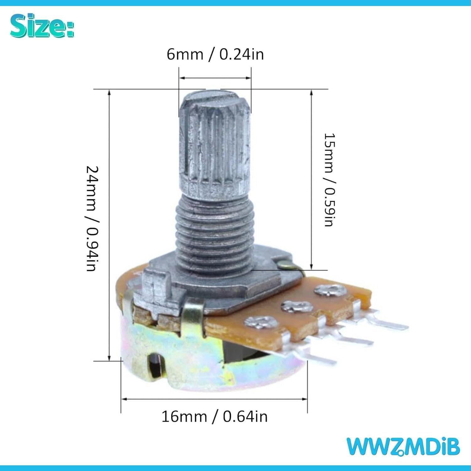 Kit de Potenciómetros Rotativos WWZMDiB 80 Pcs 1K a 1M Ohm