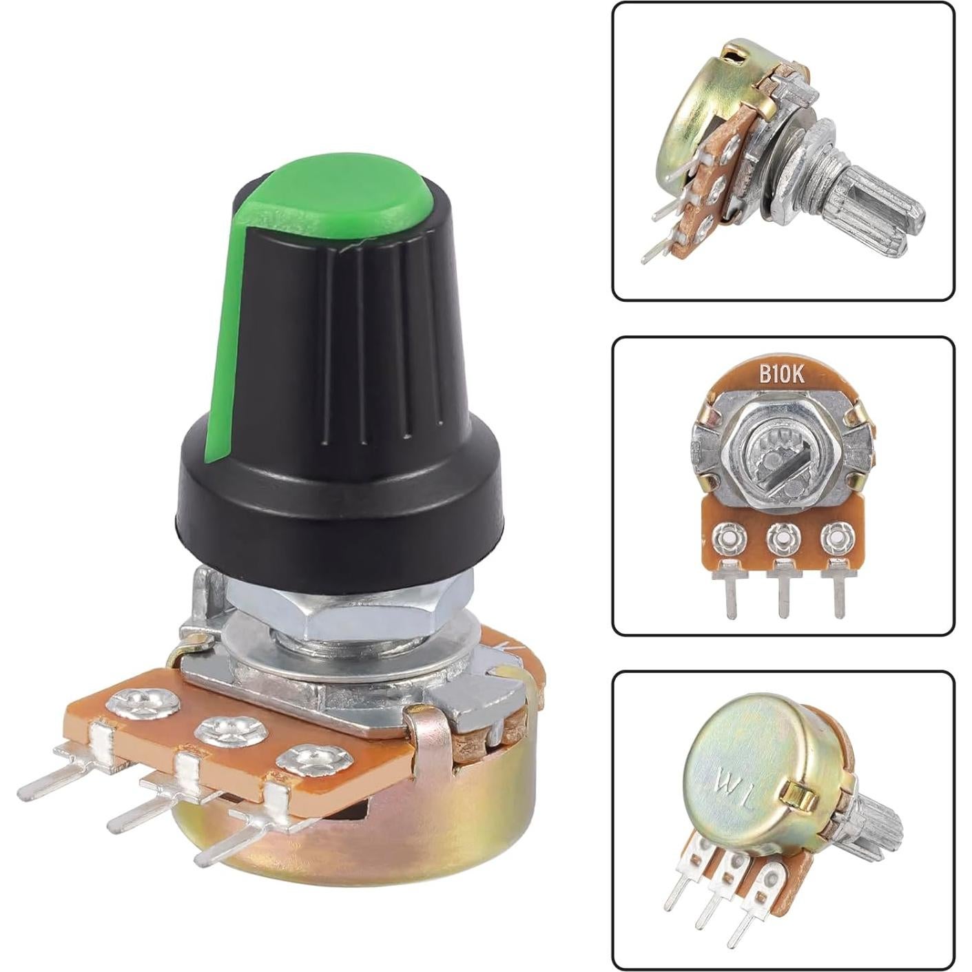 Potenciómetro ALLECIN WH148 B10K 10K 35 Piezas con Perillas