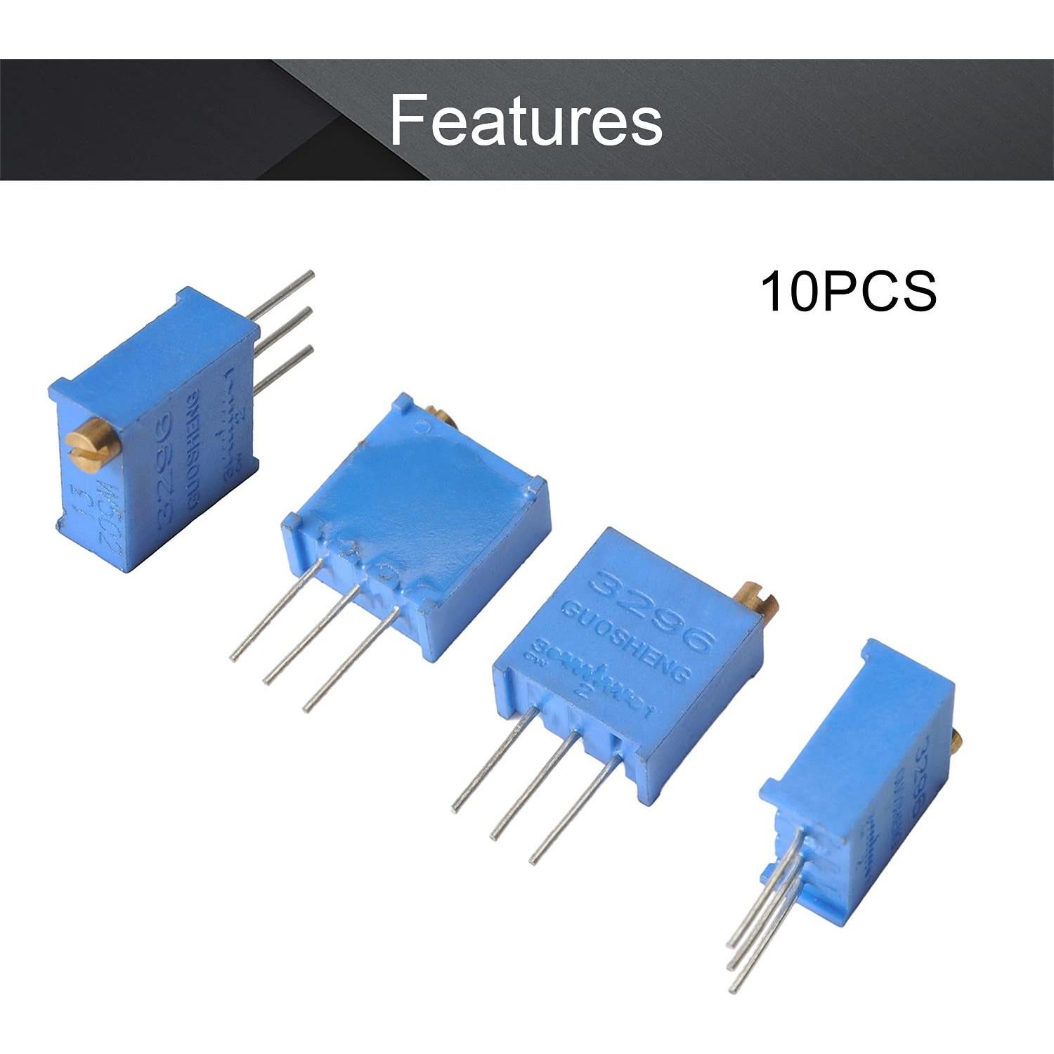 Potenciómetro Trimmer Fielect 5K Ohm 10 Pcs 3296W-1-502
