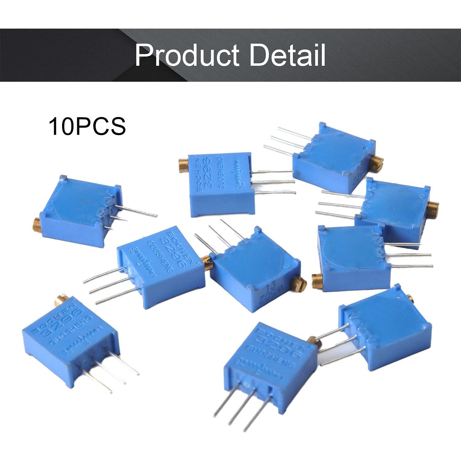 Potenciómetro Trimmer Fielect 5K Ohm 10 Pcs 3296W-1-502