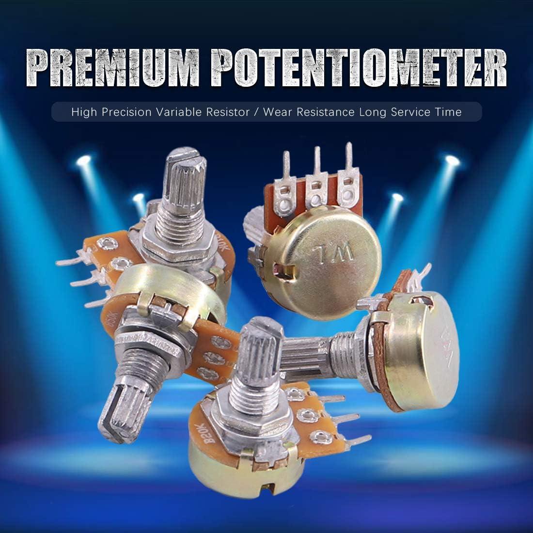 Kit de Potenciometros Swpeet 105 Piezas 1K-500K Ohm Lineales