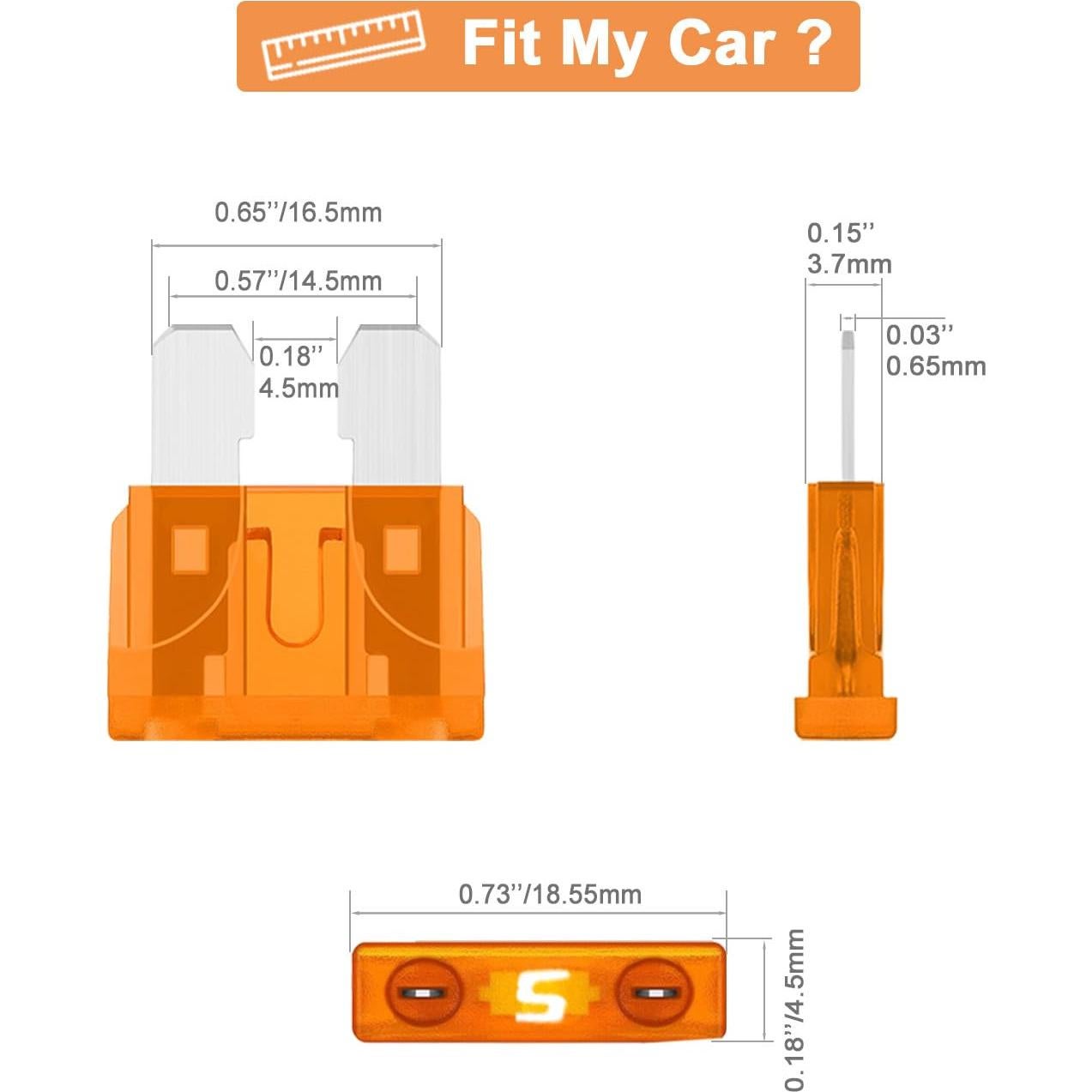 Kit de Fusibles Automotrices Riseuvo 150 Piezas ATO/ATC