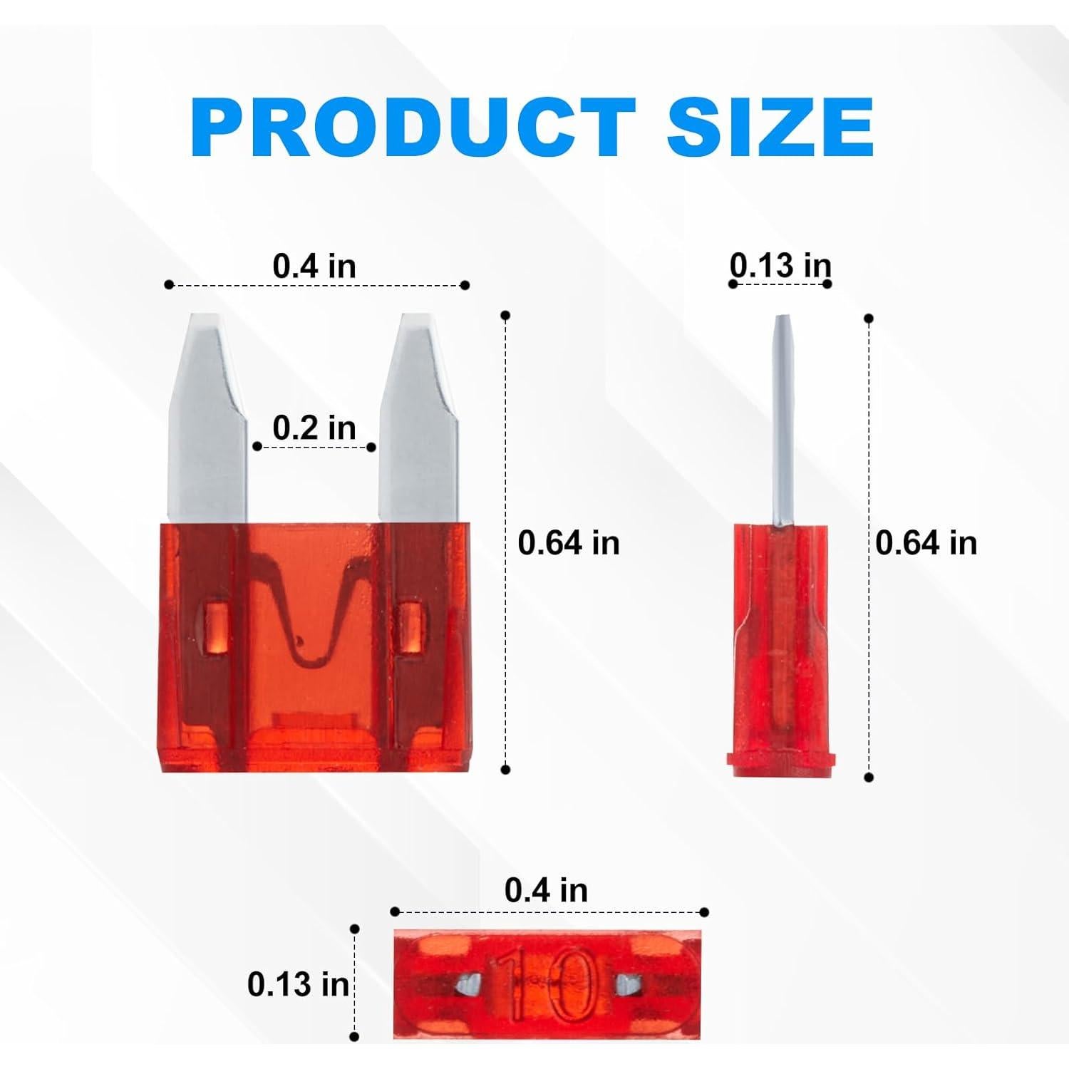 Kit de Fusibles Mini LLEZZA 120 Piezas 2A-35A Automotriz