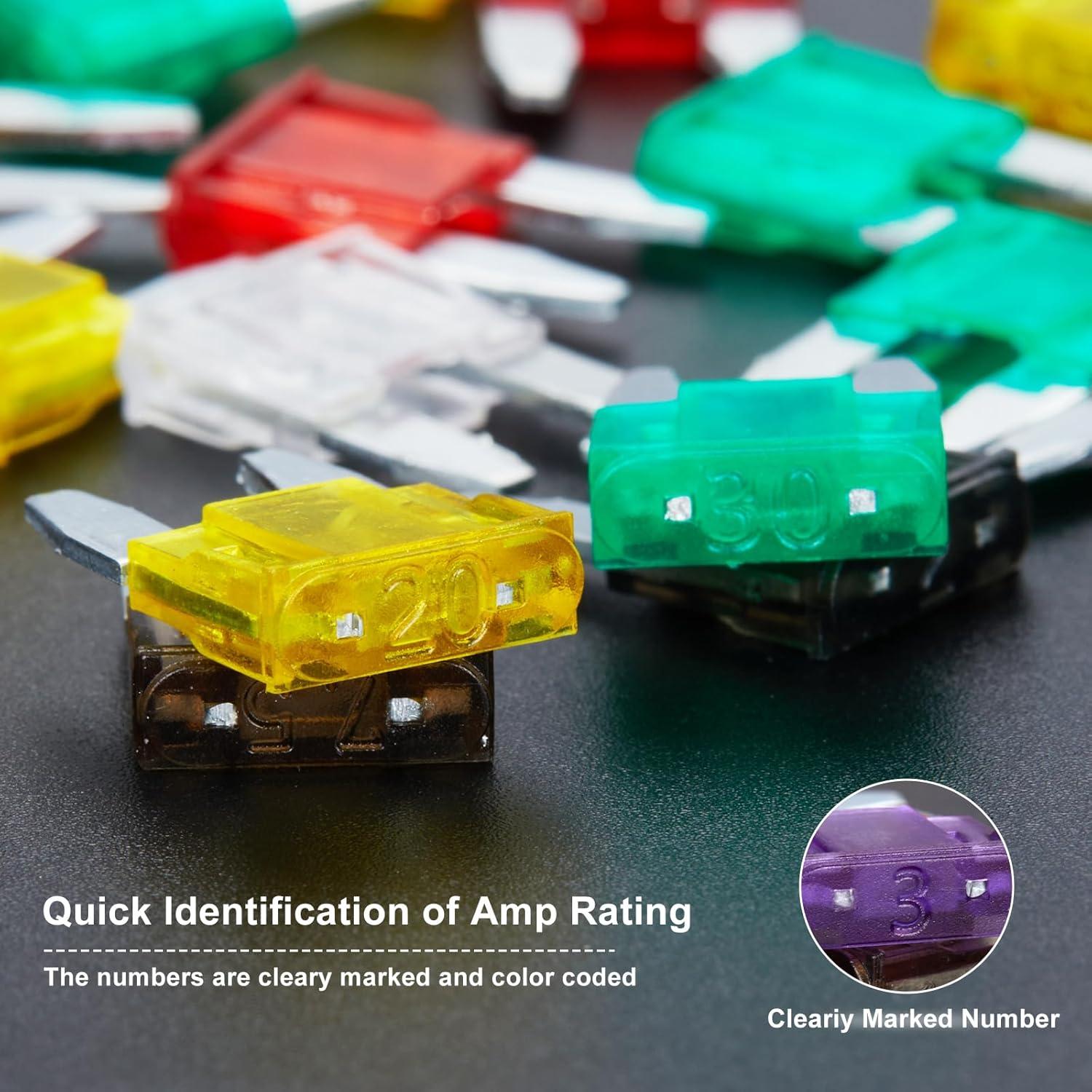 Kit de Fusibles Mini LLEZZA 120 Piezas 2A-35A Automotriz