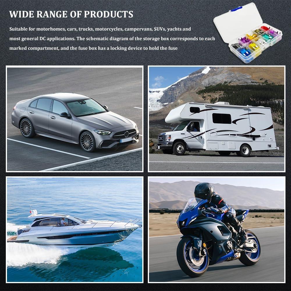 Kit de 120 Fusibles Mini Automotrices HAOBO con Extractor