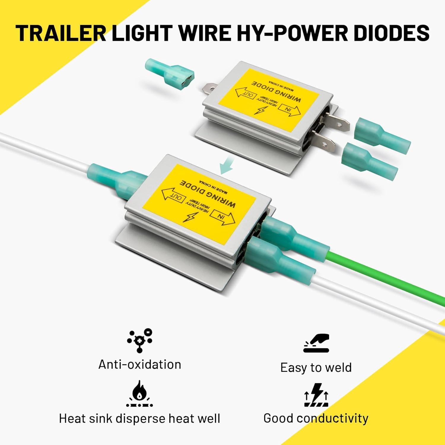 Diodo Aislante de Luz Trasera Oyviny para Remolque RV