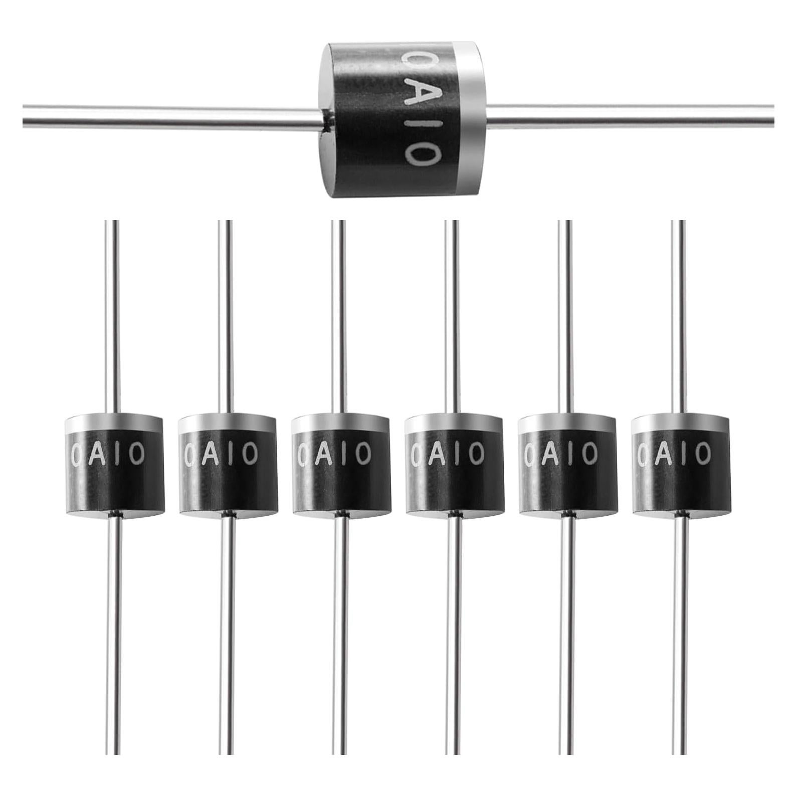 Diodo Rectificador Chanzon 10A10 1000V Axial 20 Piezas