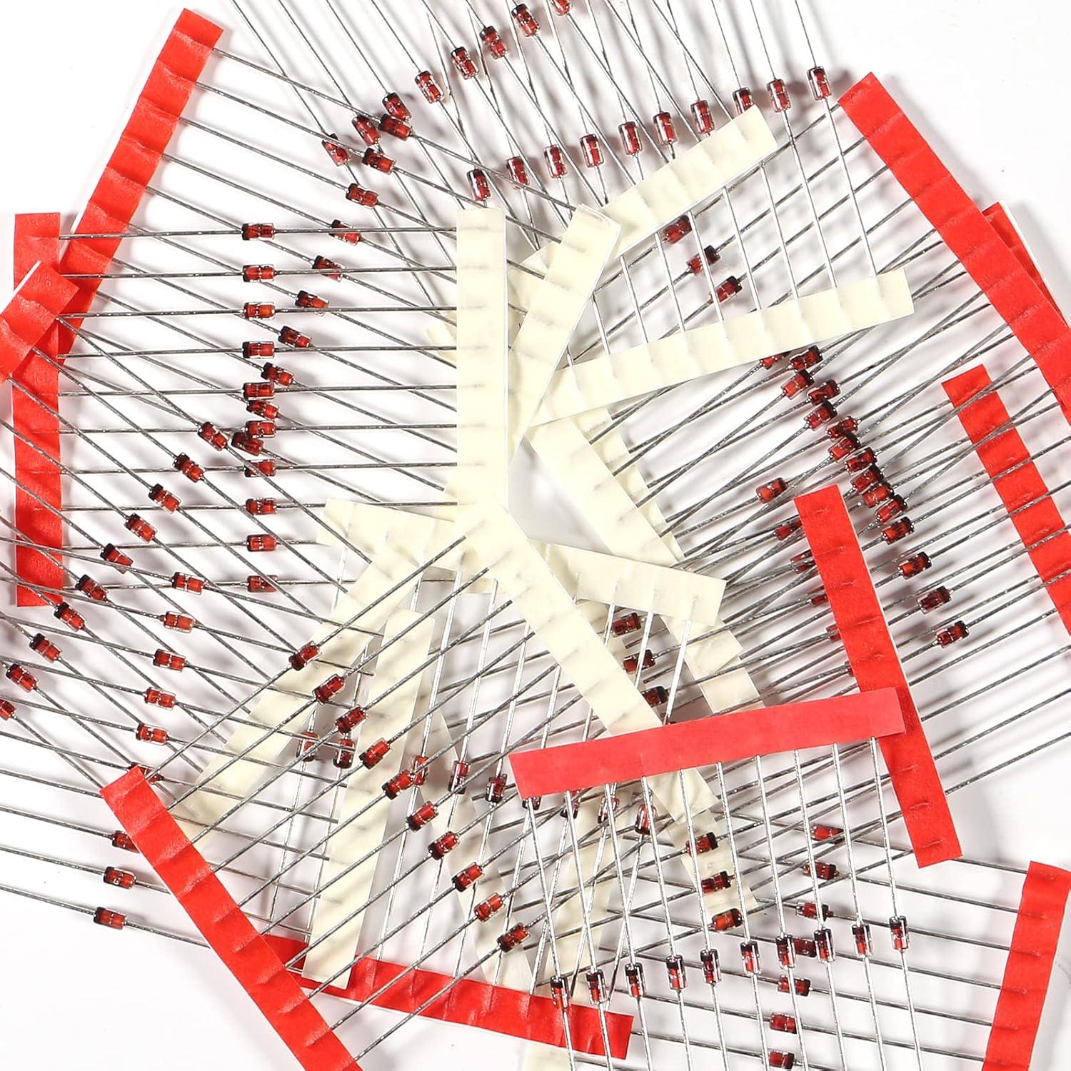 Kit de Diodos Zener 1W 14 Valores 140 Piezas AEDIKO